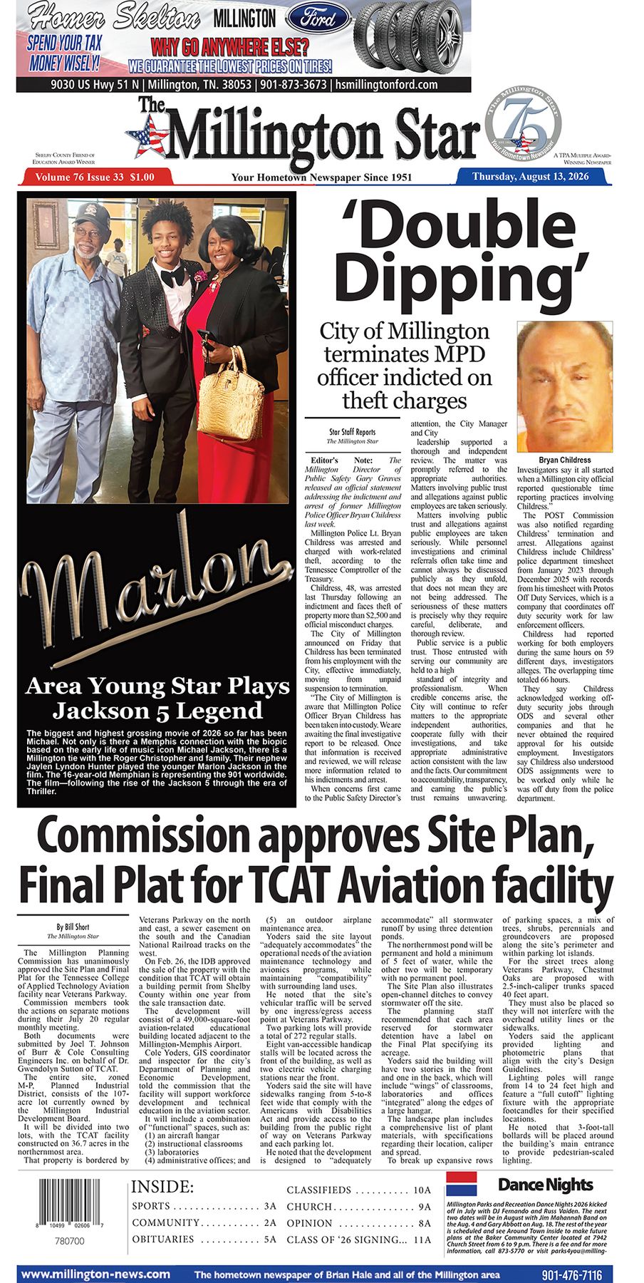 The Millington Star E-Edition August 13, 2026