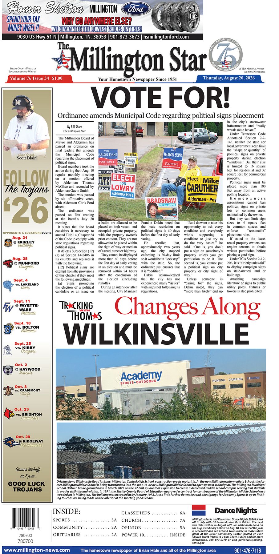 The Millington Star E-Edition August 20, 2026