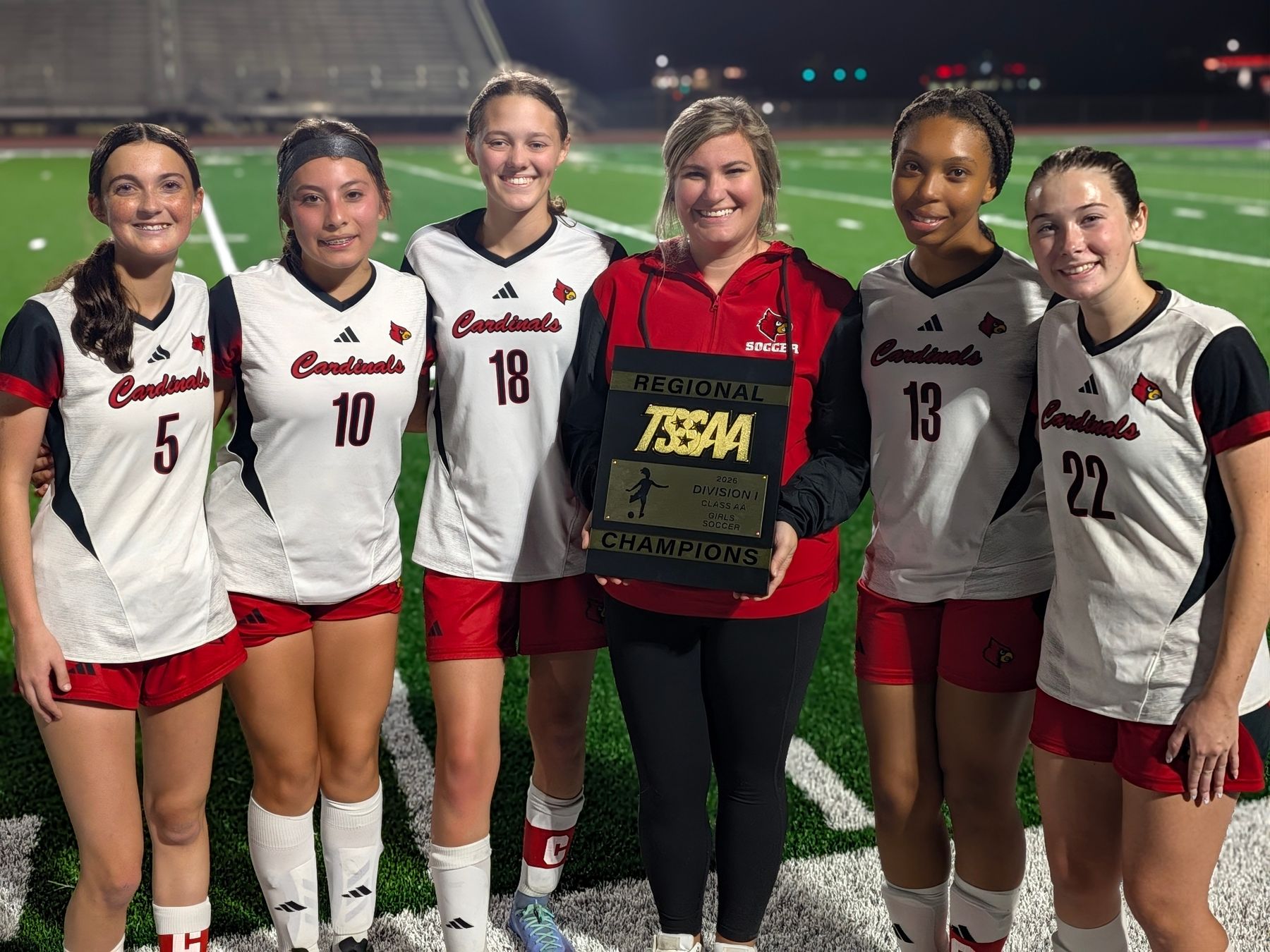 Brighton Lady Cardinals Regional Champs